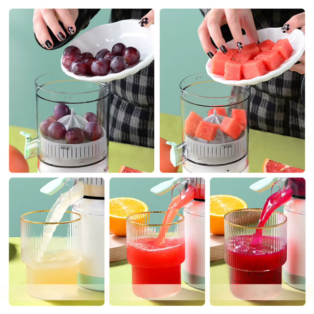 Portable electric citrus juicer, quick and easy