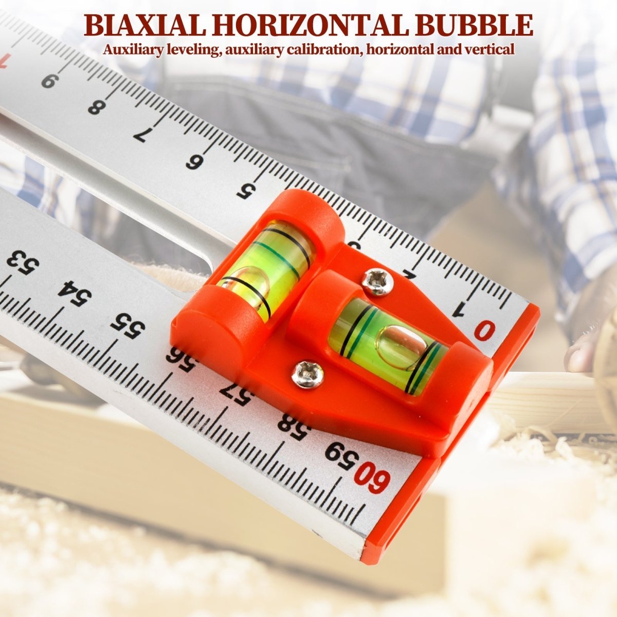 Glijdende markeerregel voor nauwkeurige metingen