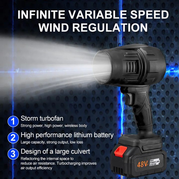 コードレスエアブロワー – 努力せずにケーブルなしで掃除します 