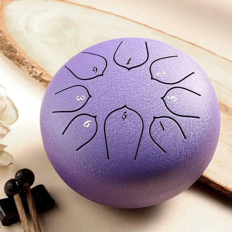 Mini tambur relaxant cu sunete liniștitoare integrate 