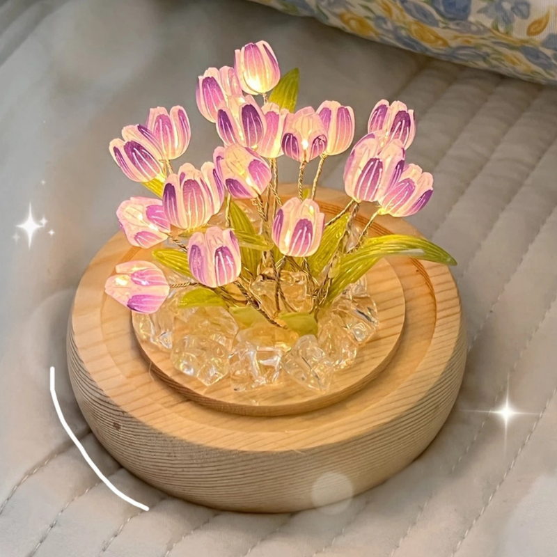DIY tulipanlampe – Mild blomsterlys 