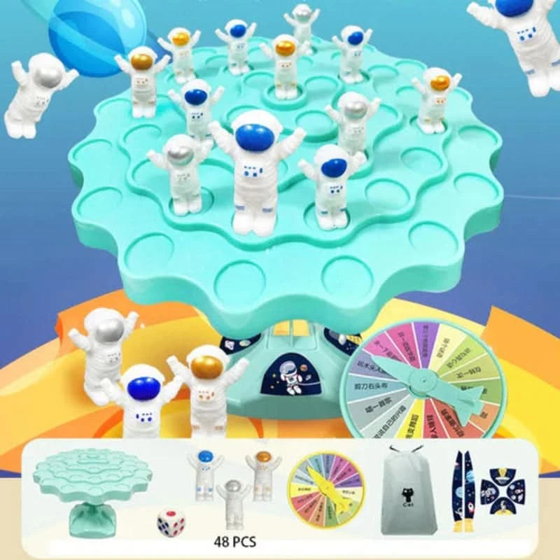 Balanselek med astronauter for å stimulere læring 