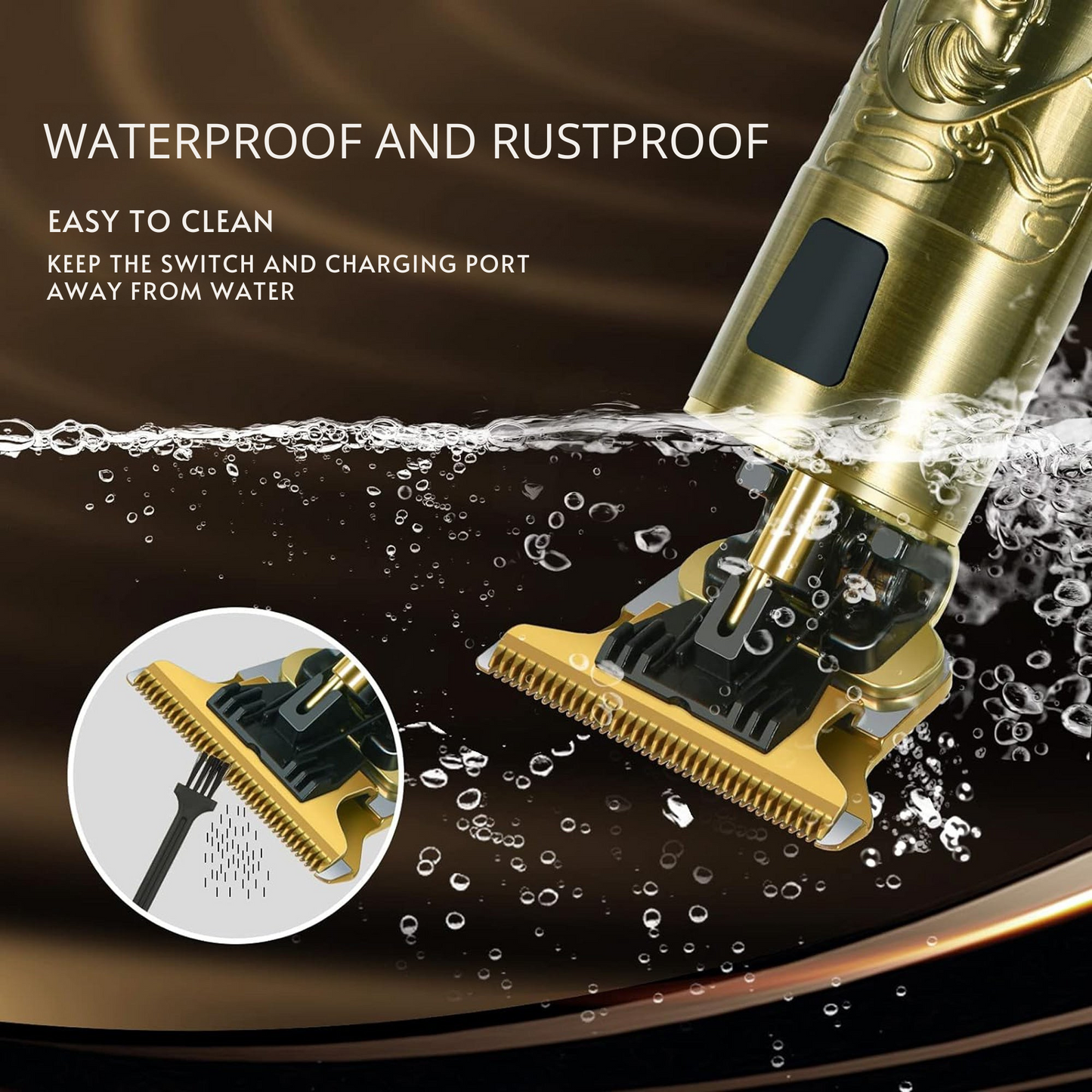 デジタルディスプレイを搭載した精密バリカン 