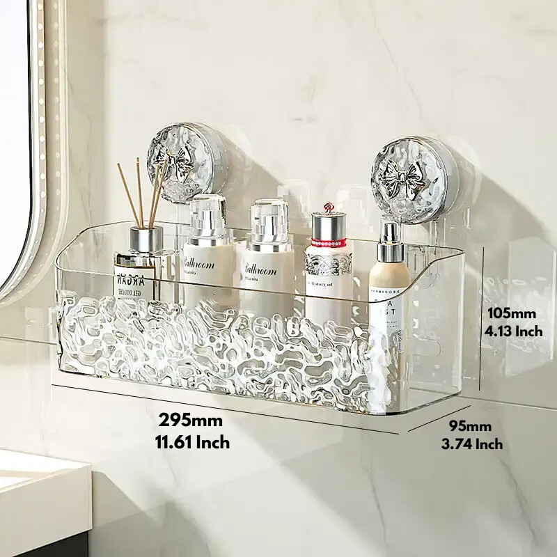 Practical wall shelf without drilling for bathroom 