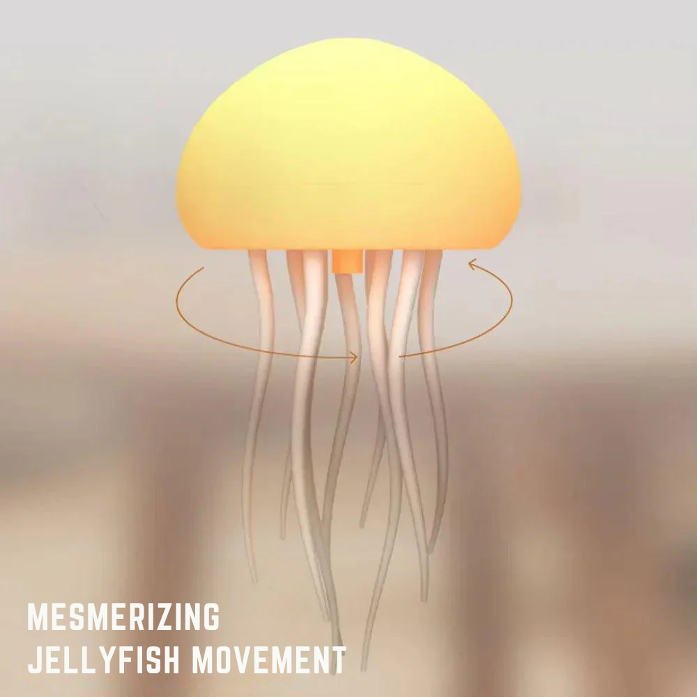 Beroligende meduse natlampe med skiftende farver 