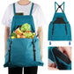 Practical gardening apron with large harvest pocket 