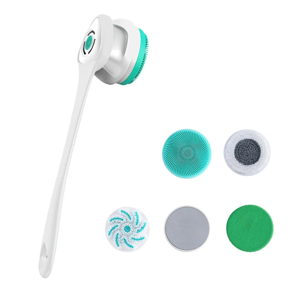 Müheloses vollständiges Reinigungsmassage unter der Dusche 