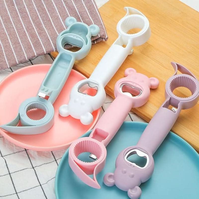 4-in-1 multifunctionele fles- en potopener 