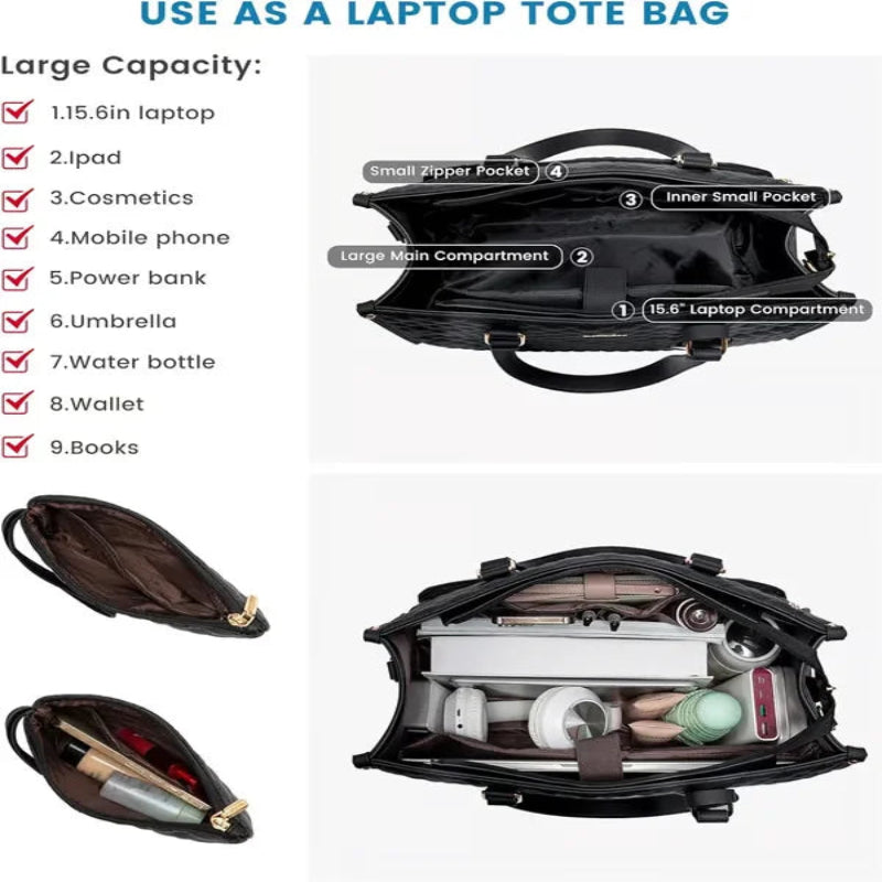 Elegant og funktionel 3-i-1 arbejdstaske 