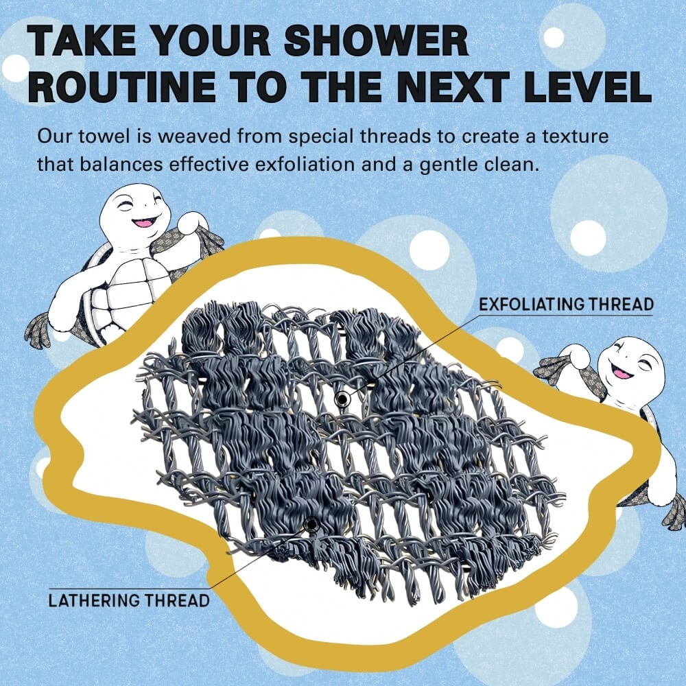 Mjuk exfolierande handduk – Slät hud i ett enda steg 