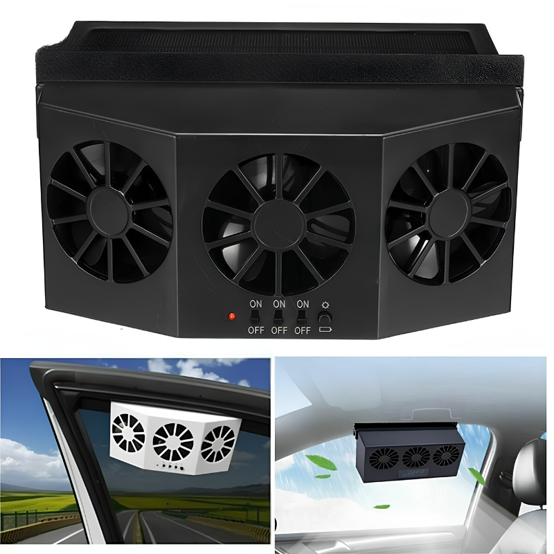Solar-Autolüfter mit USB-Ladefunktion — Foto 4