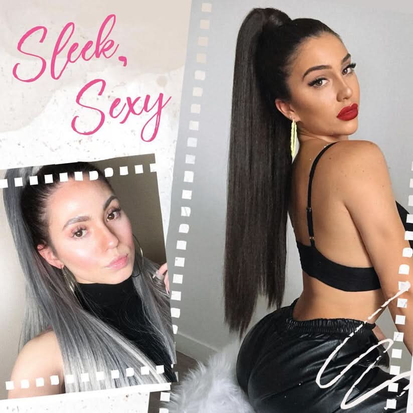 Glamourová copová príčesok pre šik vzhľad 