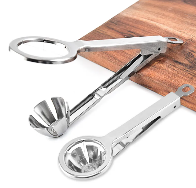 Kovový kráječ vajec – Ruční kráječ na vařená vejce 