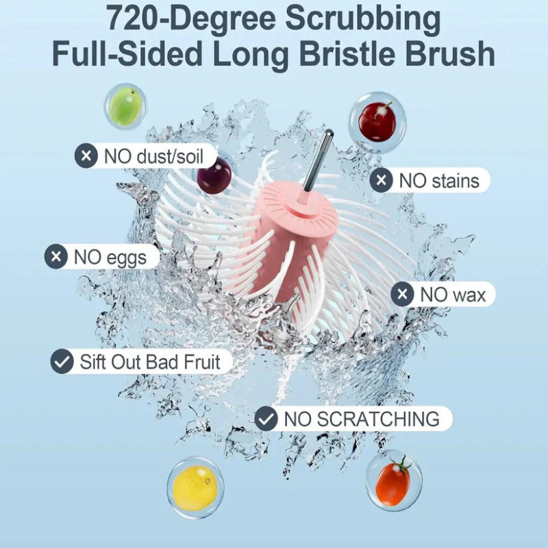 Nettoyage parfait des fruits sans effort ni épluchage