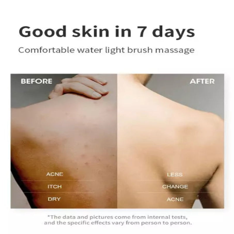 Müheloses vollständiges Reinigungsmassage unter der Dusche 